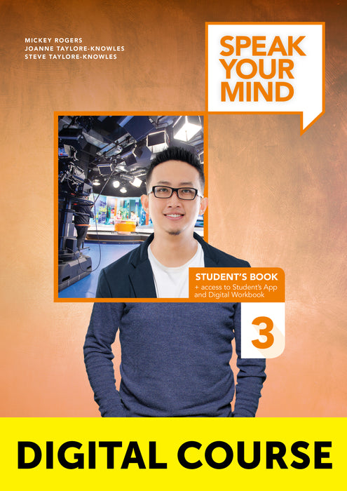 Speak Your Mind Level 3 Digital Student’s Book + Digital Workbook and Student’s App
